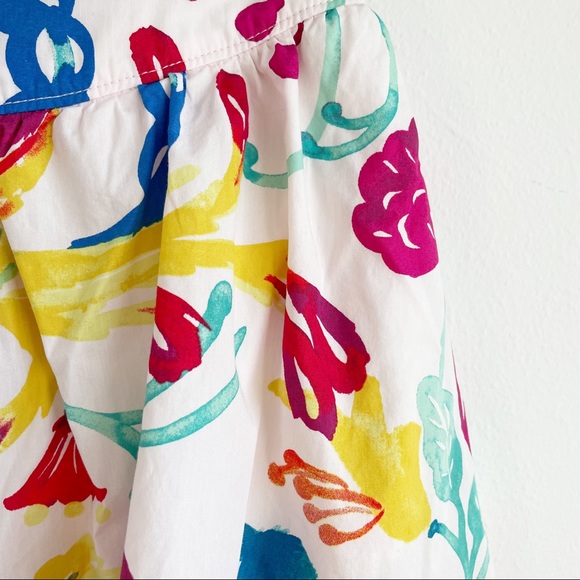 Tea Collection Floral Skirt Girls Size 12 - Picture 2 of 10